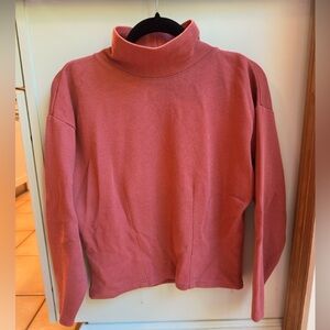Vintage Express Dusty Rose Fall Mock Neck Turtleneck Sweater